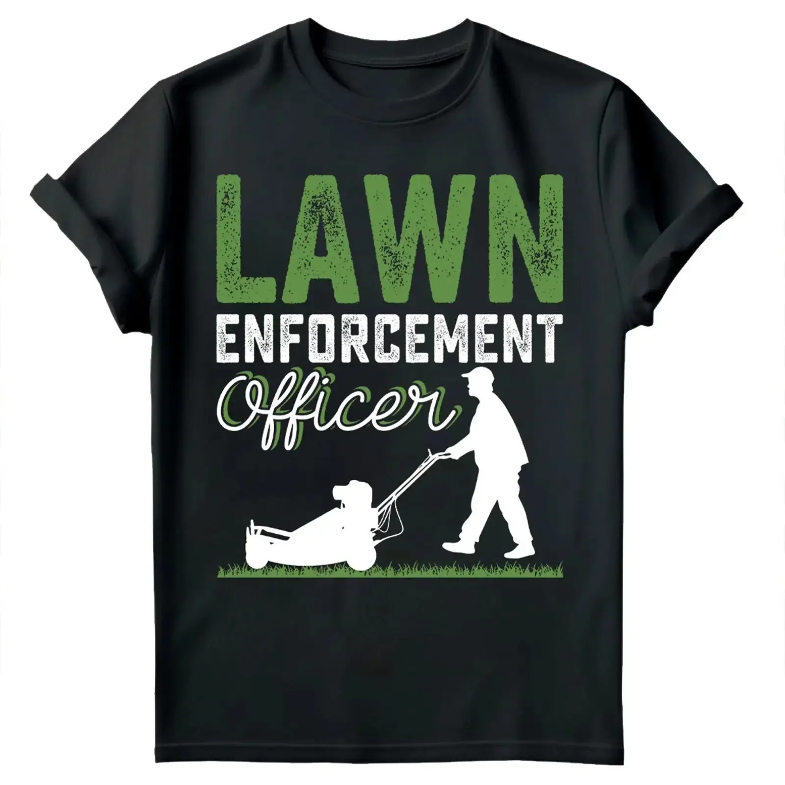 Lawn Enforcement Officer Plant Lover T Shirt Gardening Gardener GD vintage Washed Unisex Comfortable Soft streetwear homme