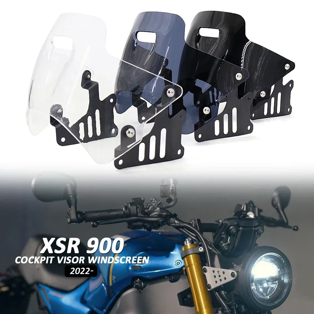 

Motorcycle Accessories WindScreen Windshield Fairing Deflector Cover Wind Deflector Visor New For Yamaha XSR900 XSR 900 xsr900