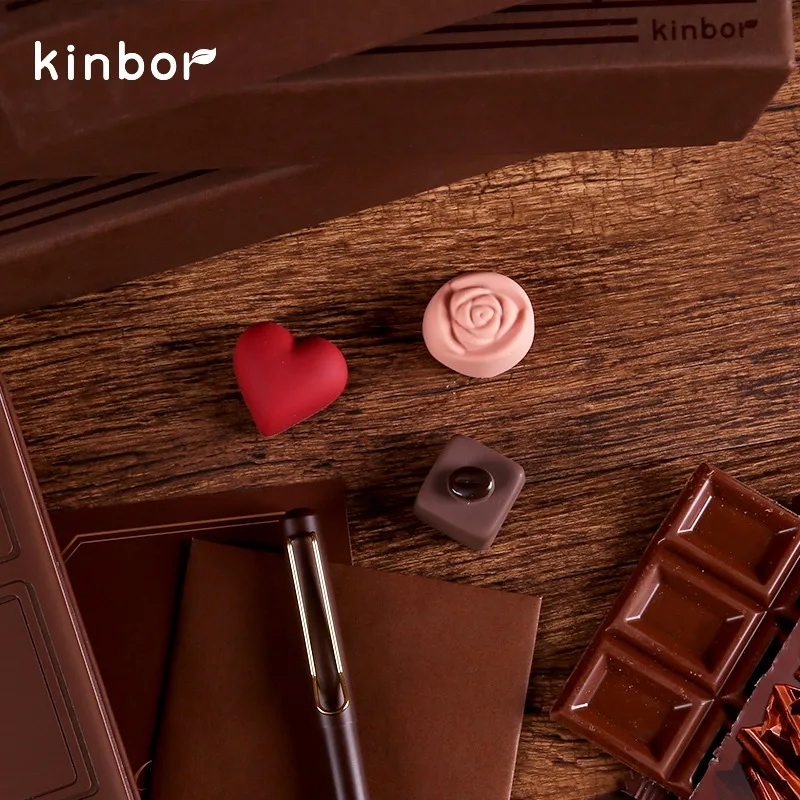 Kinbor Weekly Planner Fountain Pen Set, Creative Chocolate Mode Life Management Checklist Premium Notebooks Stationery блокнот