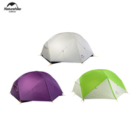 Naturehike Mongar 20D Nylon outdoor ultralight hiking adventure tent Waterproof Folding Camping 2 man camper tent