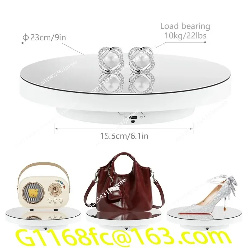 Cross-border live stream automatic turntable shooting table jewelry  video photography electric rotating display stand part