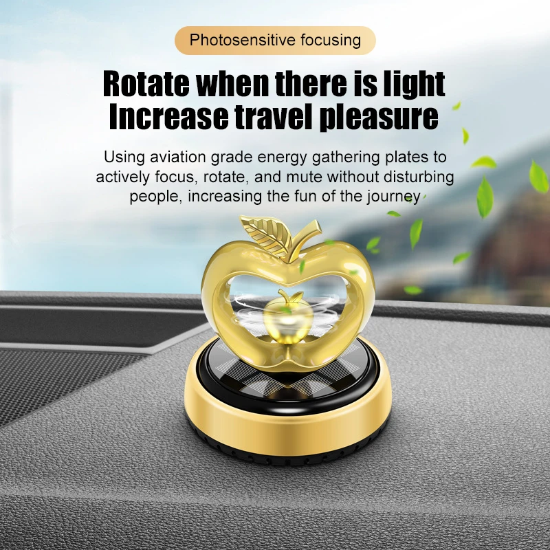 

Car Air Fresheners with Solar Rotating, Creative Car Perfume Decoration, Relieve Stress and Purifie Odors, Use at Car Office