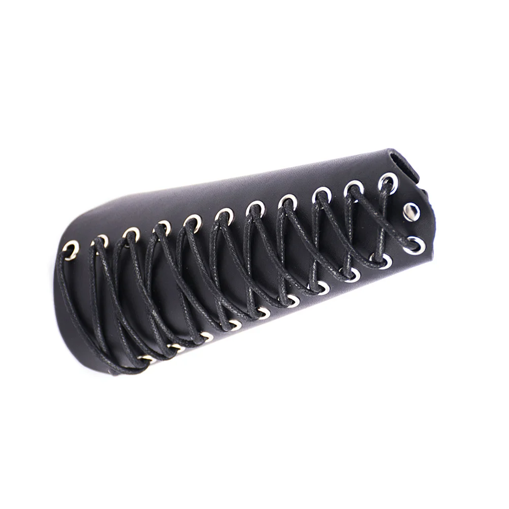 Ochraniacz na ramię do łucznictwa z regulowanymi paskami, wygodny rękaw ochronny do strzelania z łuku, losowy kolor