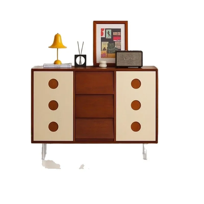 

cabinet living room Bauhaus multi-functional color matching storage locker bedroom small apartment bedside cabinet