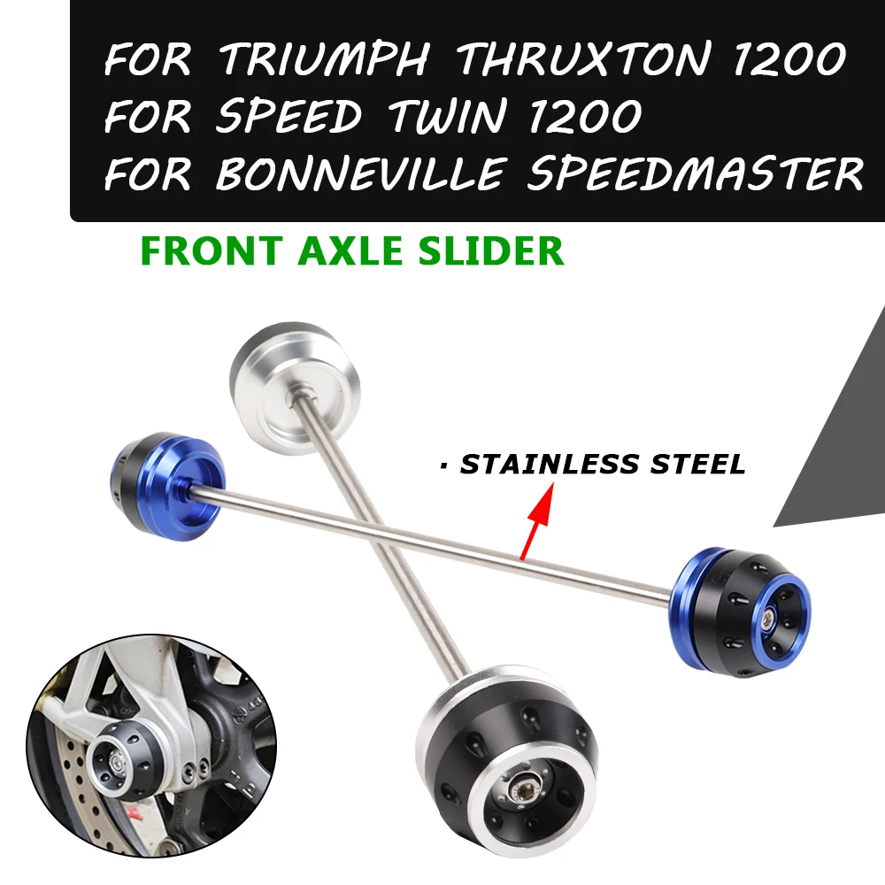 

Motorcycle Front Wheel Fork Axle Slider Crash Pad Frame Slider For Triumph Bonneville Speedmaster Speed Twin Thruxton 1200 R RS