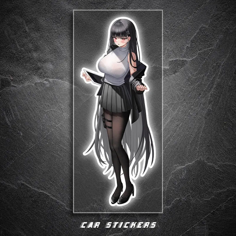 Blue Archive Anime Car Sticker Decorative Vinyl Decal for Motorcycle Auto Body Waterproof Scratch Cover Anime Character Sticker