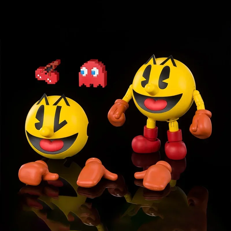 In Stock BB Original Bandai Anime Action Figure Pac-Man SHF Figuarts Pacman Finished Model Kit Collection Toy Gifts