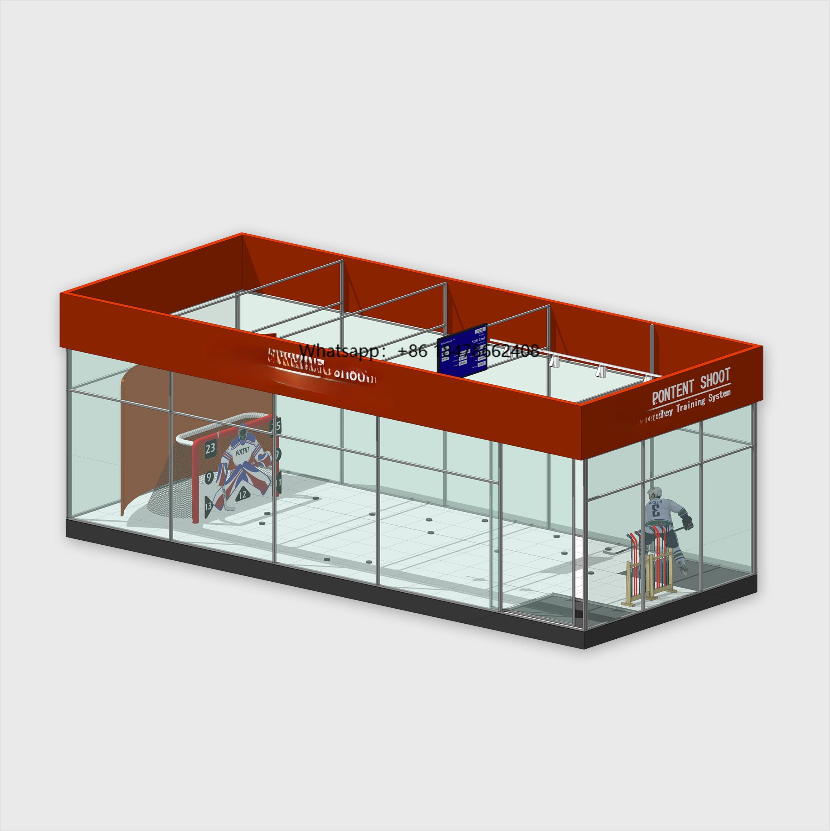 Customized Ice Hockey Shooting Center Popular Hockey Training Center