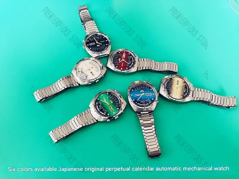 New Original Japanese Watch Oriental Double Lion Perpetual Calendar Fully Automatic Mechanical Watch Perpetual Calendar Watch