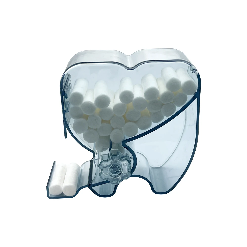 1 szt. Dozownik bawełniana rolka obrotowy dentystycznego w kształcie serca uchwyt na rolkę pudełko do przechowywania stomatologii laboratorium do