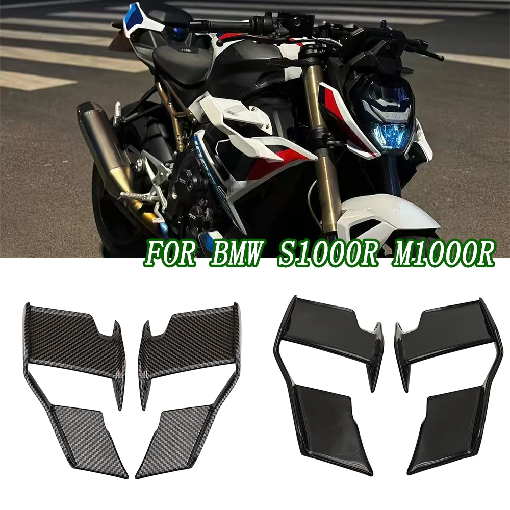 Motorrad-Verkleidungsflügel für BMW S1000R M1000R 2021 2022 2023 S 1000 R Windschutzscheibenflügel Verkleidung Front-Aerodynamikspoiler Neu