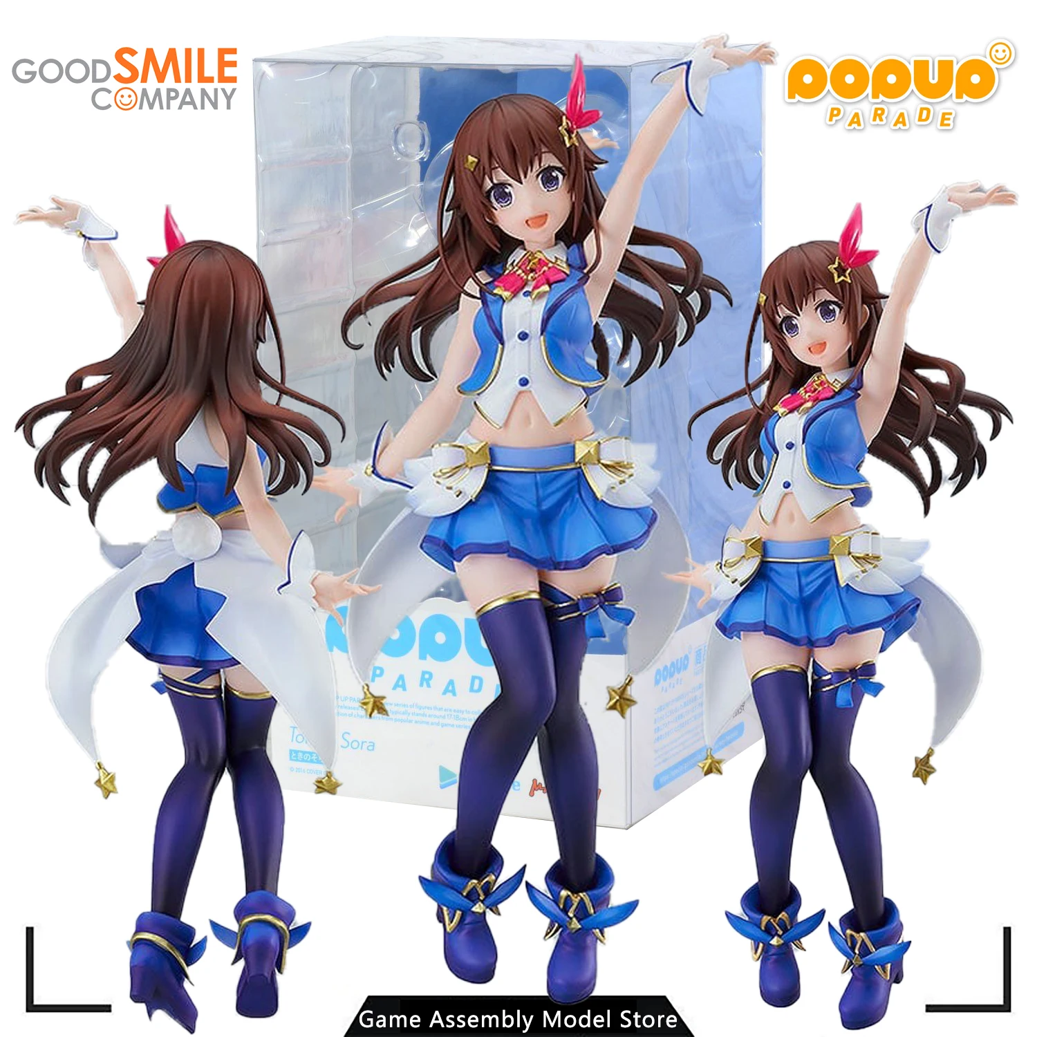 

100% Original Genuine GSC Animation Assembly Model Kit Pop Up Hololive Parade Tokino Sora Action Figure Collection Gift for Boys