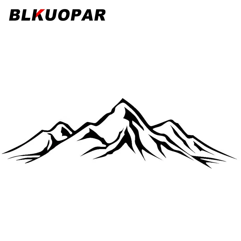 BLKUOPAR for Peak Logo Decal Car Stickers and Decals for Trunk Travel Decoration Motorcycle Vinyl Car Wrap Occlusion Scratch