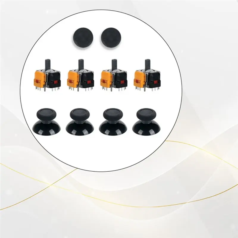 안정적인 성능-홀 효과 조이스틱 교체용 조이스틱 캡 포함 ONE 컨트롤러용 3D 전자기 수리 키트