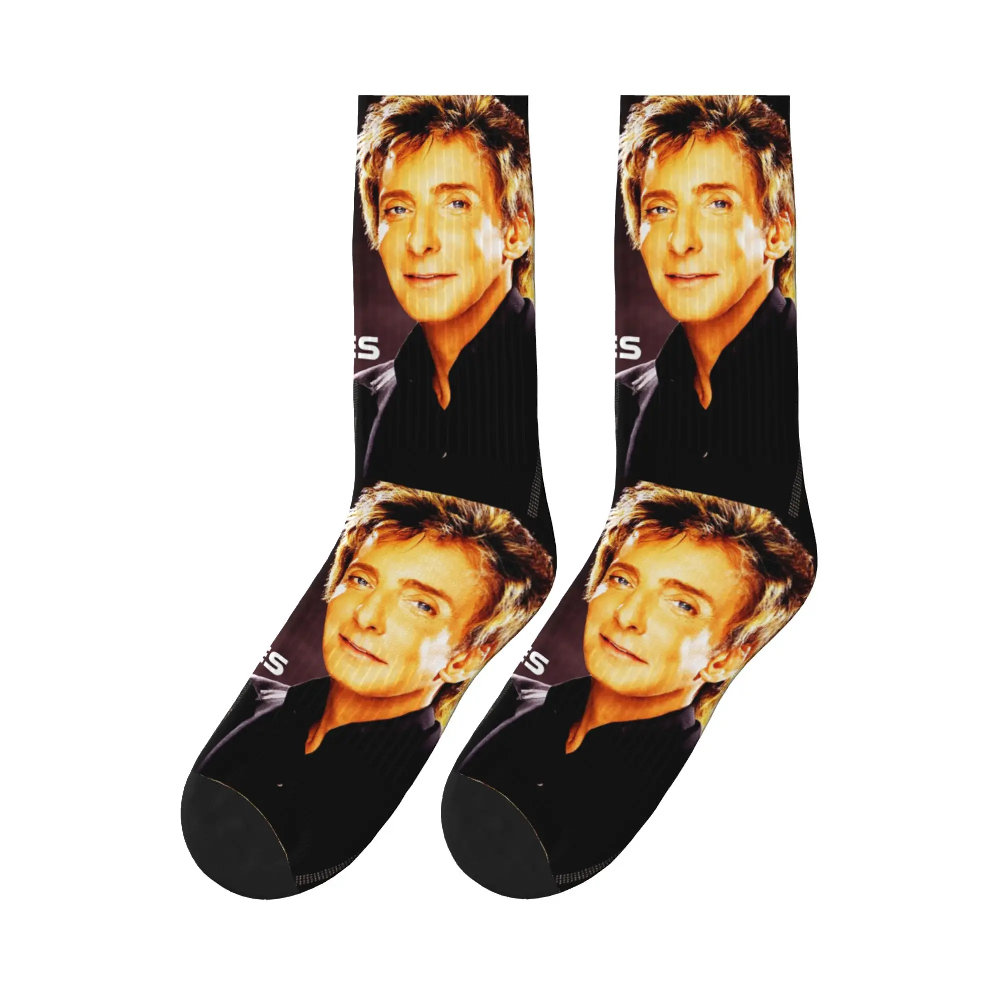 

Popular Musician Barry Manilow Sports Socks Sweat Absorbing Stockings All Season Long Socks for Unisex Gifts