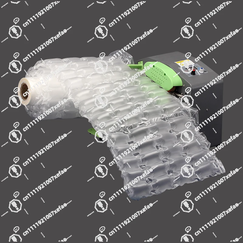 Portable high-precision electric air cushion packaging machine plastic beverage product void filling bubble film roll