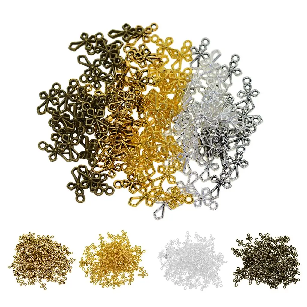 Cross Charms Pendants Alloy Material Jewelry Making Charms for Necklace Bracelet Earring DIY Accessories Set