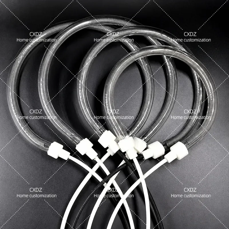 Universal 220V Halogen Heating Tube for Air Fryer Light Wave Oven BBQ Round Heater Electric Heating Element
