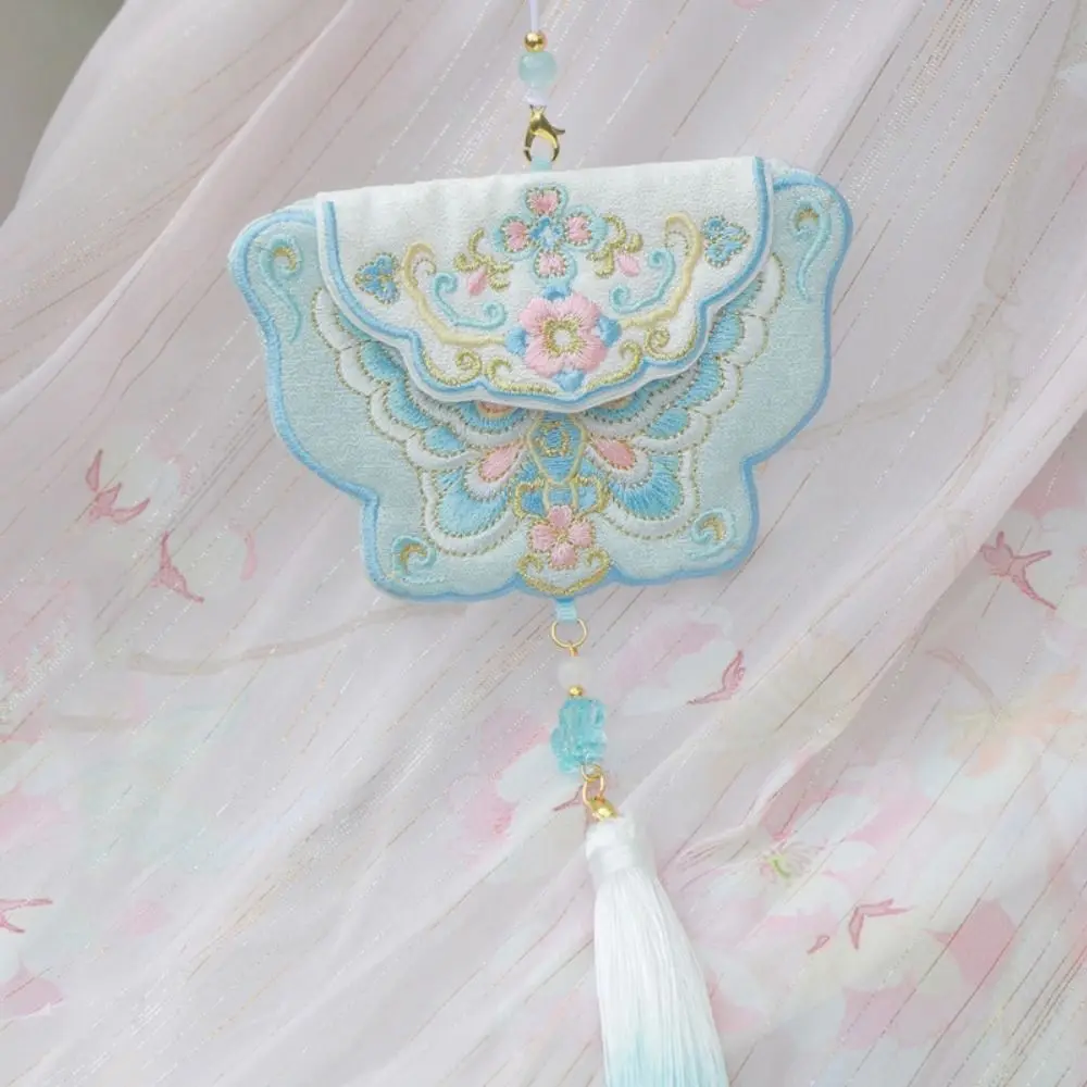 الكرتون مهرجان منتصف الخريف الكيس حقيبة النمط الصيني المطرزة الكيس قلادة قلادة اليدوية شرابة نعمة الحقيبة