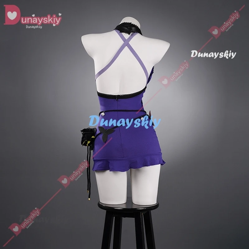 Final Nette VII Remake Tanza Lockhart Cosplay Costume pour Femme, Robe de Soirée Bleue, Tenue d'Halloween, Carnaval Trempé