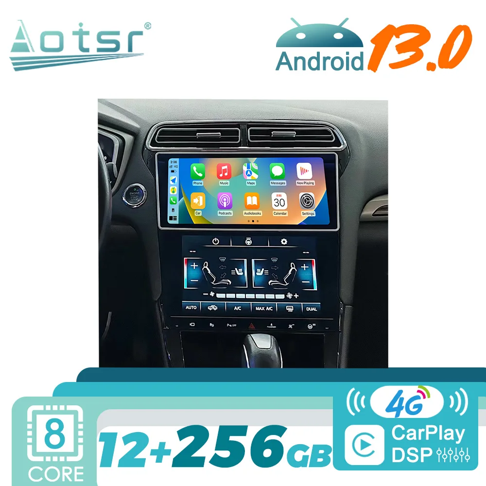 For Ford Fusion Mondeo MK5 2013 - 2019 Android Car Radio 2Din Stereo Recevier Autoradio Multimedia Video Player GPS Navi Unit