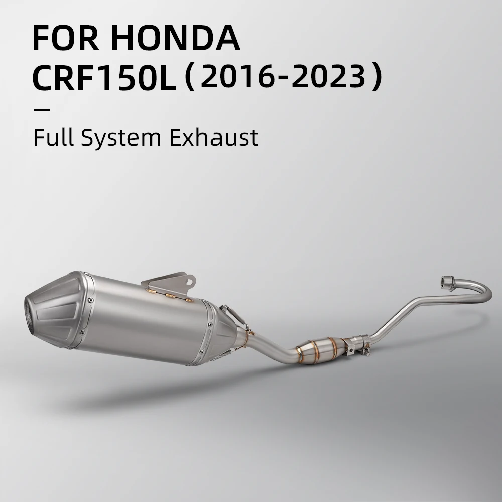 

For CRF150 CRF150L 2016-2023 Stainless Steel muffler Off-Road Modified Exhaust Pipe