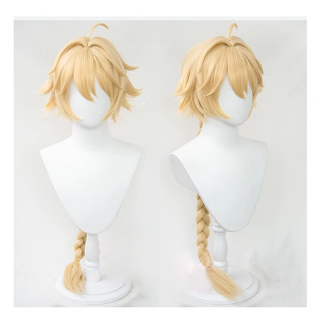 Game Genshin Impact Traveler Aether Cosplay Costumes Halloween Costumes Role Play  Wig Anime Party