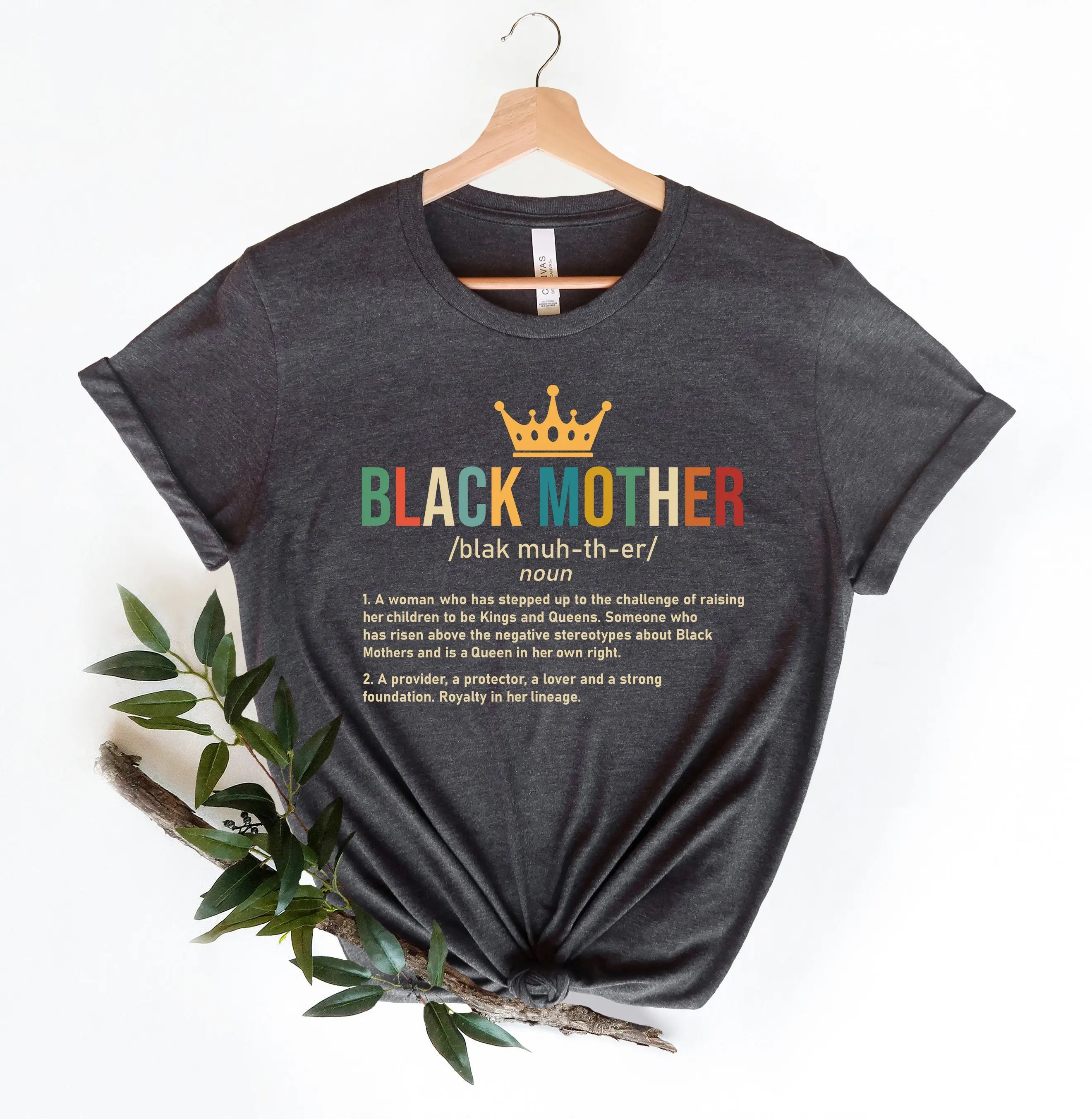 Black Mother T Shirt Queen Mom Afro Life Mama Magic