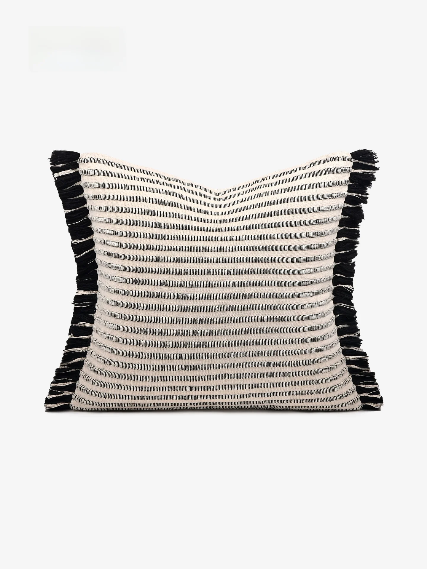 

Итальянская декоративная подушка для дивана из хлопка и льна с кисточками, для образцовой комнаты, гостиной, постельное белье, чехол для подушки