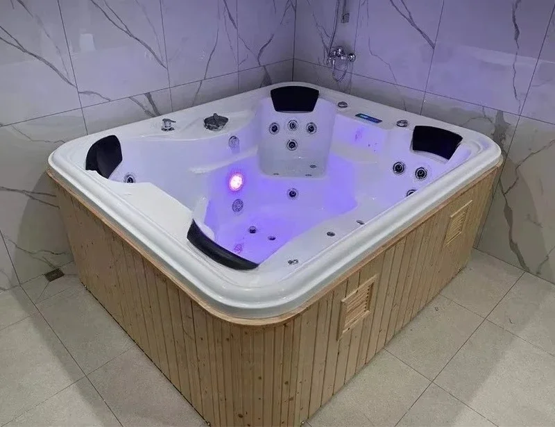 Best Seller  Inflatable exterior spa solar surfing whirlpool tub steel tub