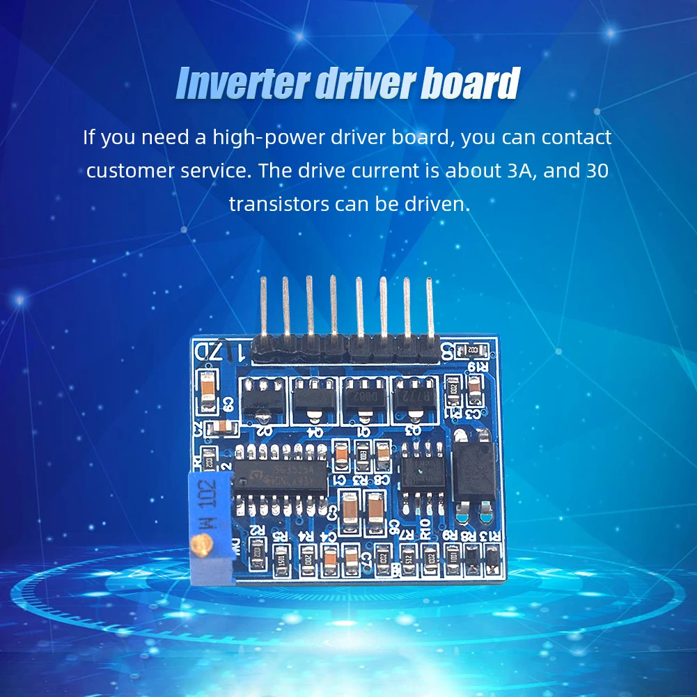 1/2Pcs SG3525 LM358 Inverter Driver Board 12V-24V 1A Mixer Preamp Drive Module High-Frequency Adjustable Inverter Driver Panel