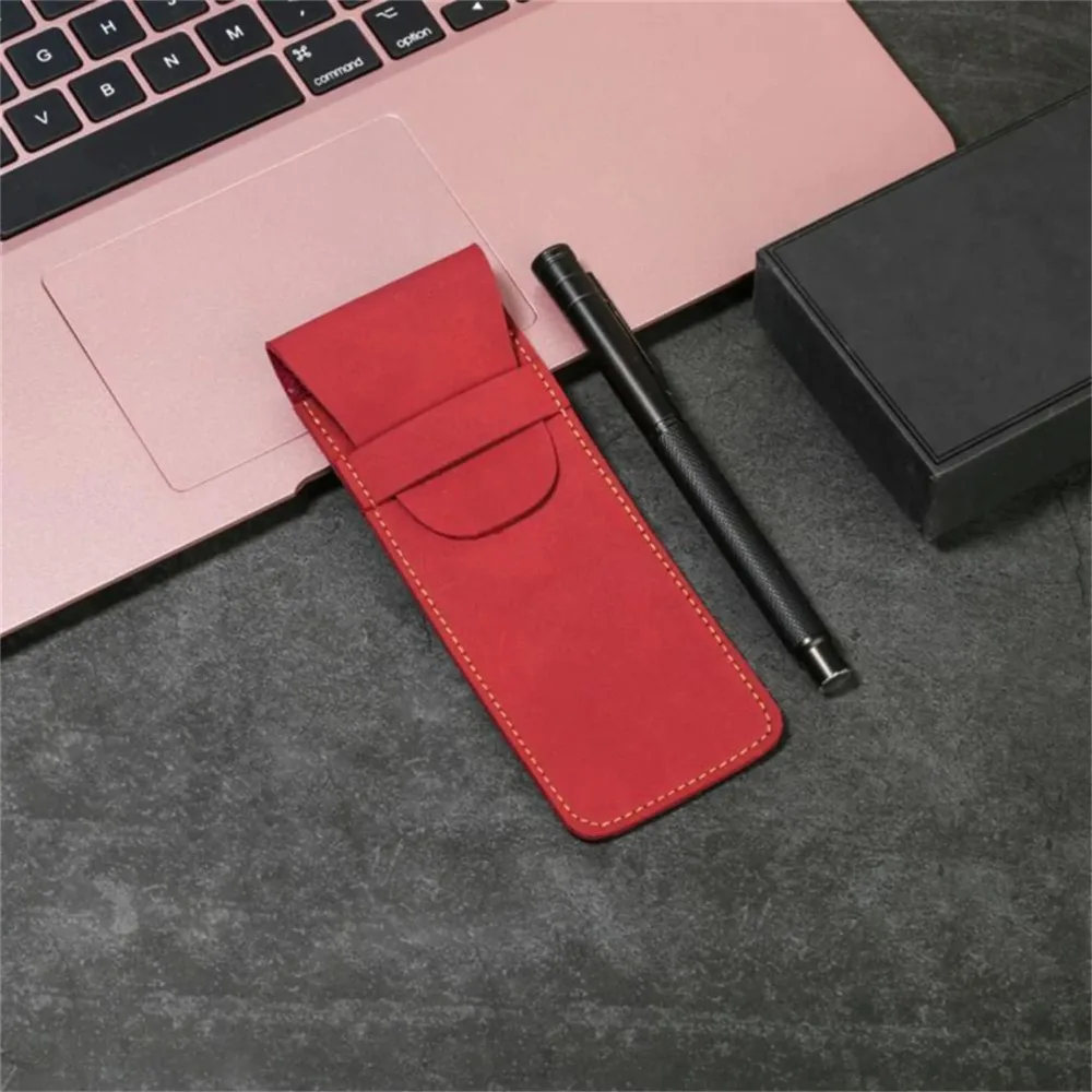 Pen Pouch For Ballpoint & Fountain Fountain Pen Protective Sleeve Large Capacity Double Pocket Pen Pouch Pen Sleeve Daily Use