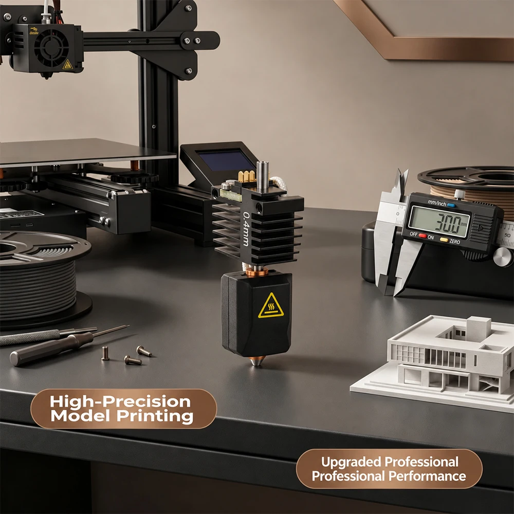 Zestaw Hotend do Flashforge Creator 5 Pro, zintegrowany, szybkozłączny, z hartowaną stalową dyszą SKD11, do drukarki 3D Creator C5. — zdjęcie produktu 6
