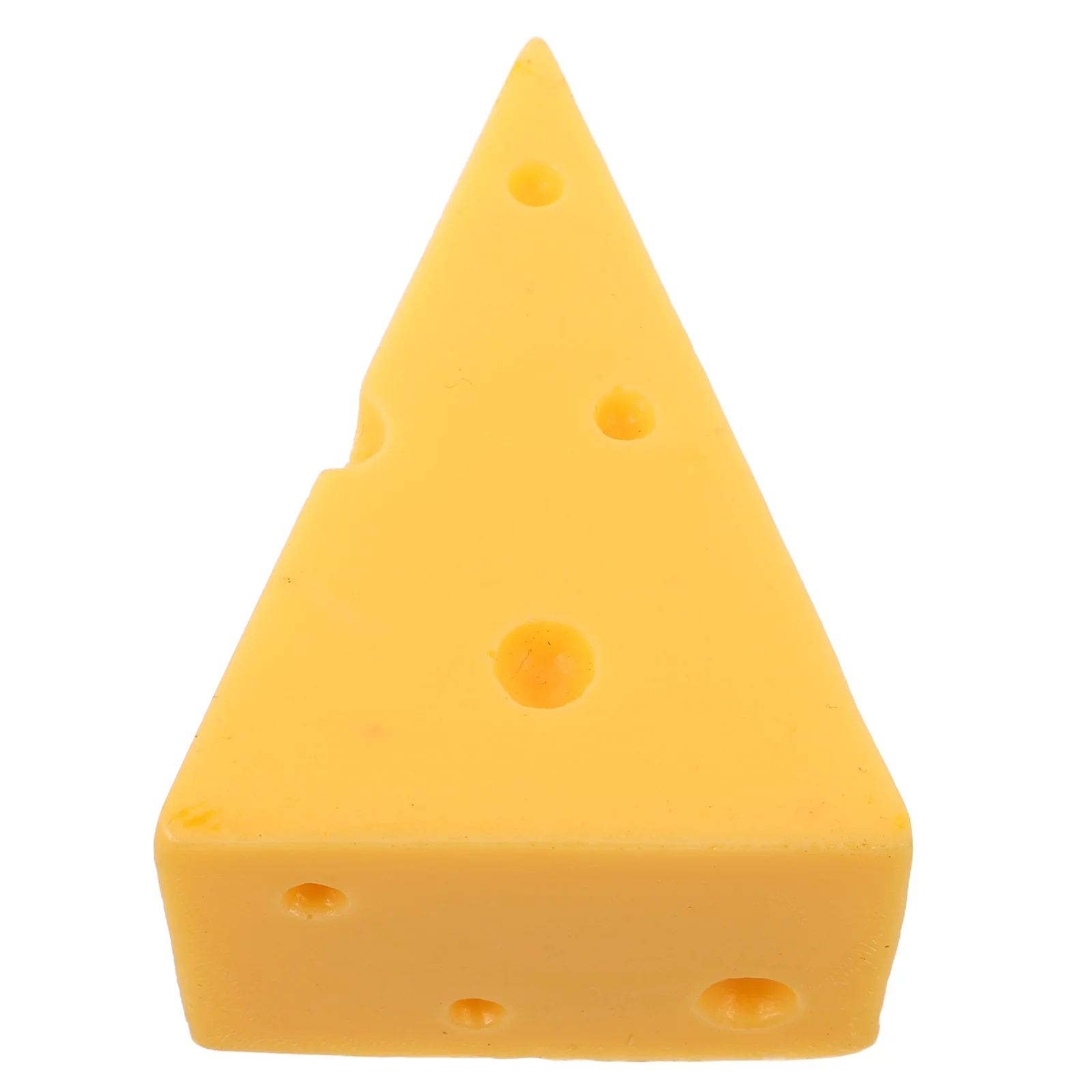 

Lifelike PVC Fake Cheese Decoration Realistic Prop for Commercial Bakery Display and Wedding Dessert Table 125