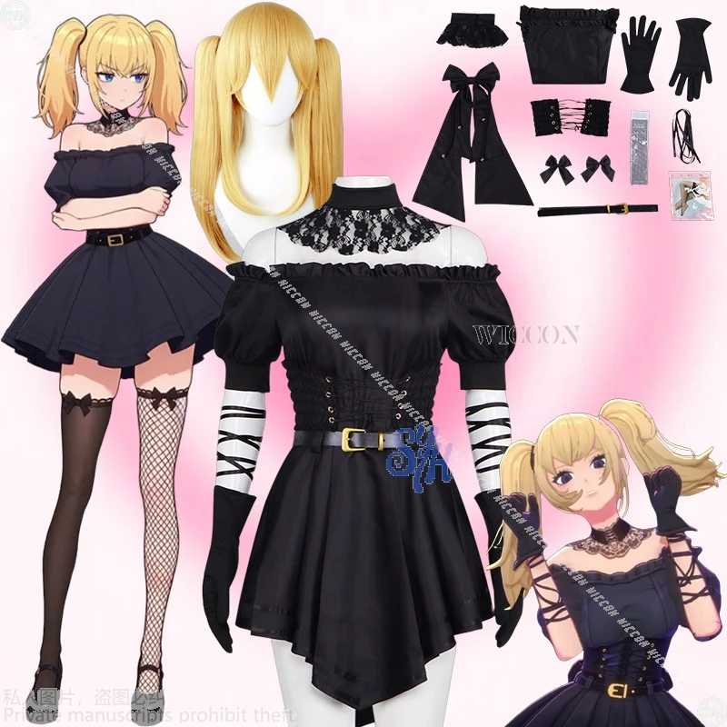 [MoeMimic] AI Girlfriend Cosplay Ani Grok Ai Anime Virtual Sexy Goth Mini Goth Kleid Y2k Jirai Kei Girls Lolita Halloween
