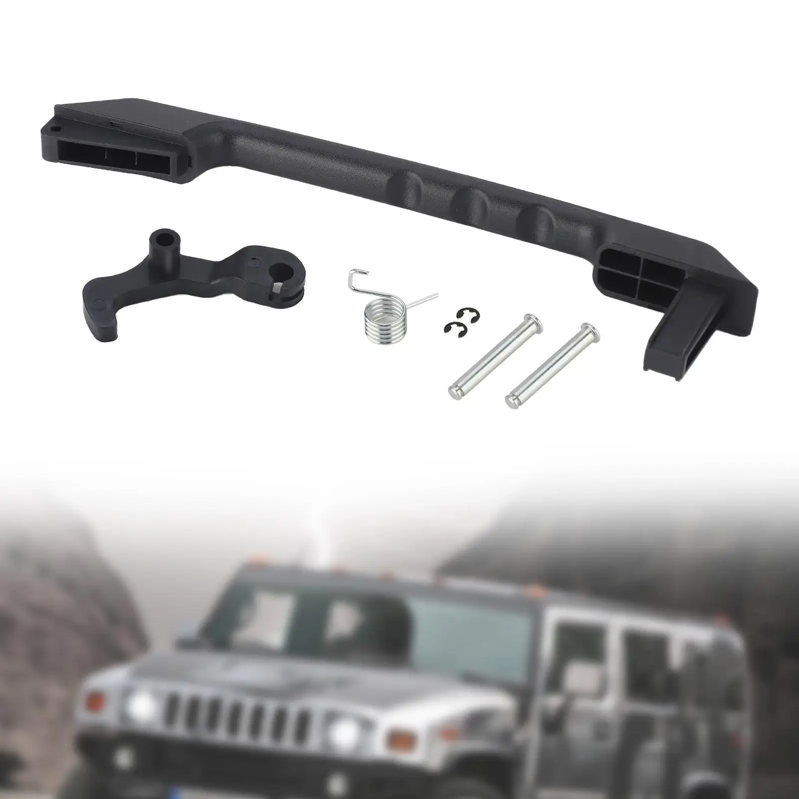 Tailgate Handle 15135441 Easy to Install Compatible Professional Repair Parts Black Car Door Handle for Hummer 2003-2009 H2