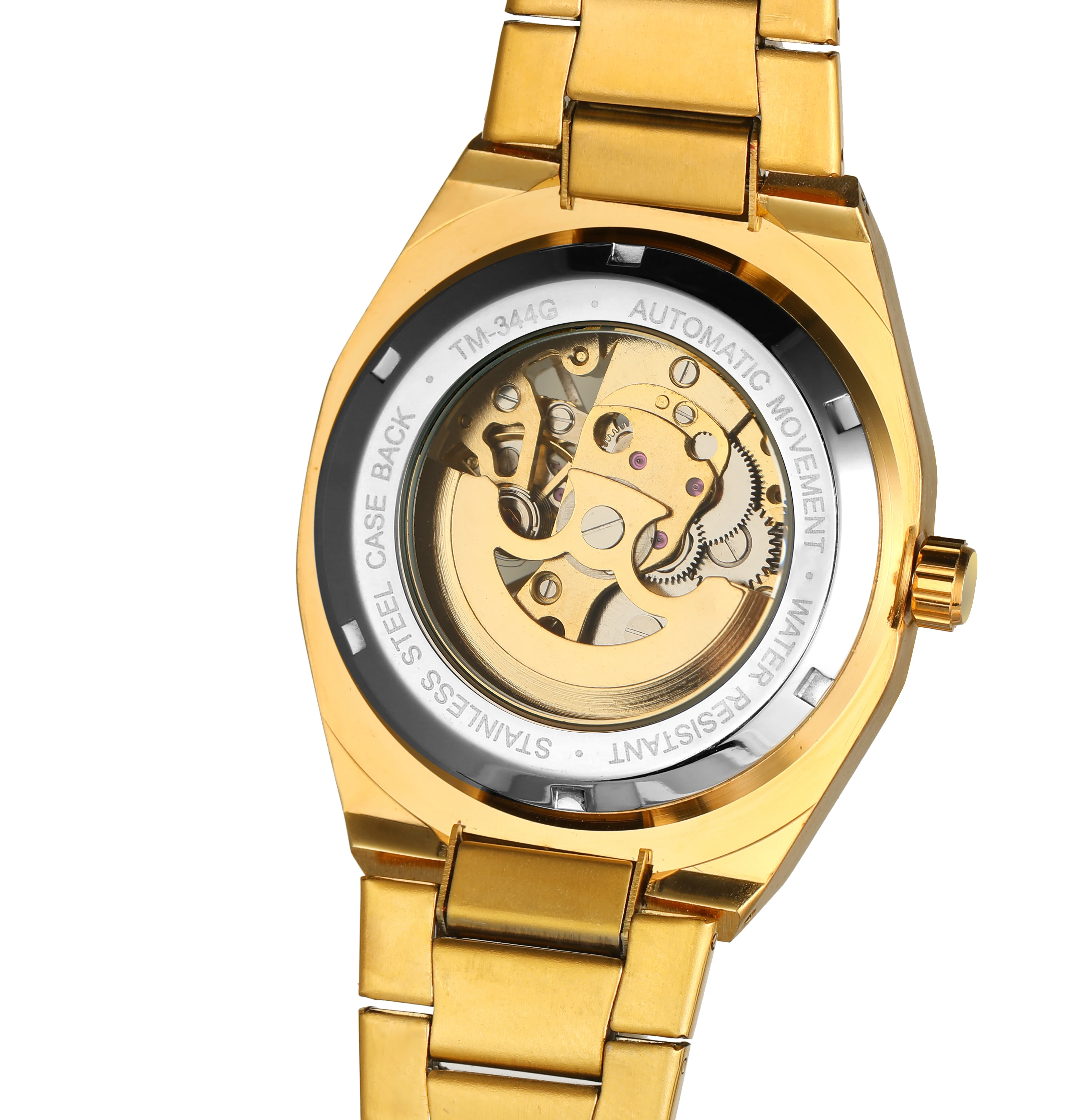 Men's Automatic Mechanical Watch Stainless Steel Band Luxury Business Casual Classic Design Elegant Aesthetic Modern Timepiece