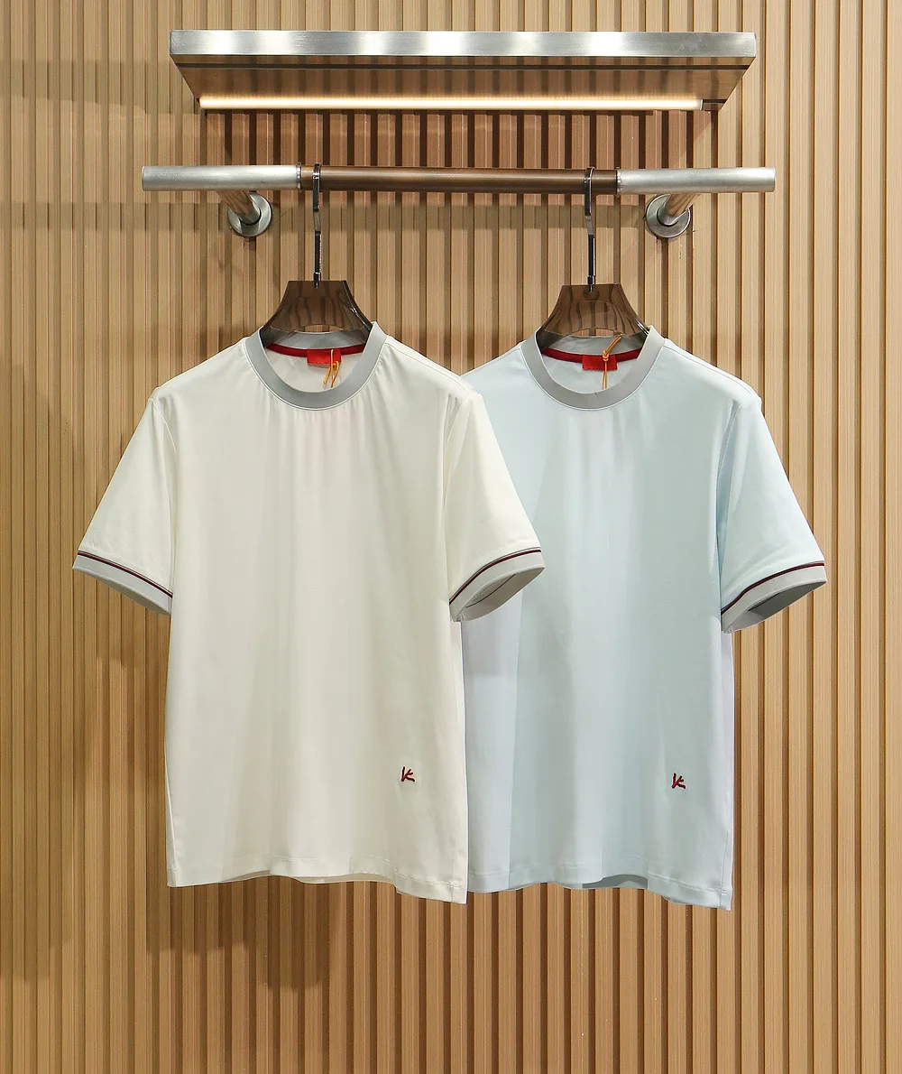 OECHSLI T-Shirt Cotton Thin men 2026 New fashion comfortable breathable short sleeve comfortable High quality Big size M-XXL