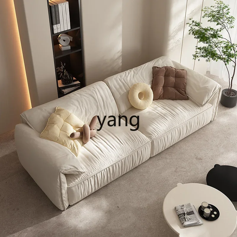 cx cream wind elephant ear sofa can leave-in matte wabi sabi living room straight row fabric sofa