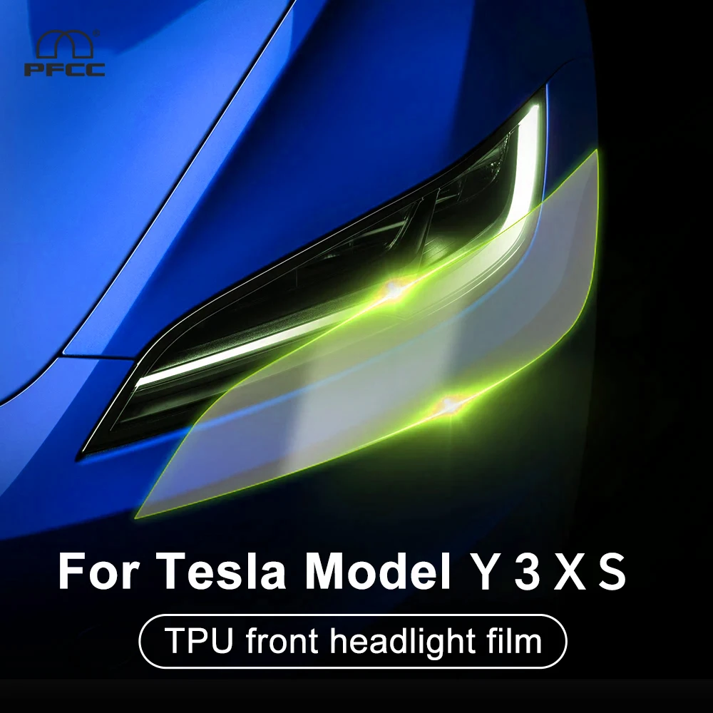 

Headlight Rearview Protection Clear Film For Tesla Model 3/Y/S/X 2016-2026 Model Y Juniper 2025 2026 Pre-cut PPF Anti-scratch