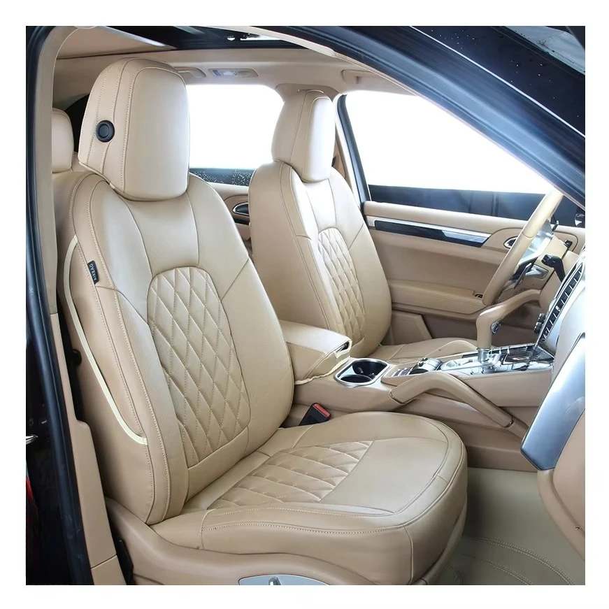 OEM Style Custom Fit Nappa Texture Faux Leather Car Seat Covers Full Set, Eco-friendly Fit For Toyota Ford GMC Chevrolet