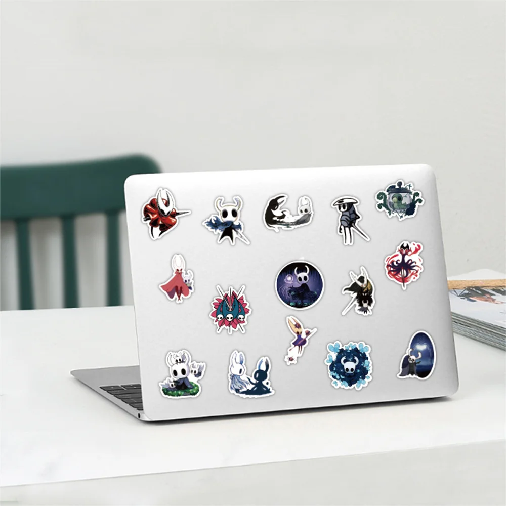 10/30/50PCS Cartoon Anime Hollow Knight Waterproof Graffiti DIY Scrapbook Skateboard Laptop Ipad Hand Account Sticker Wholesale