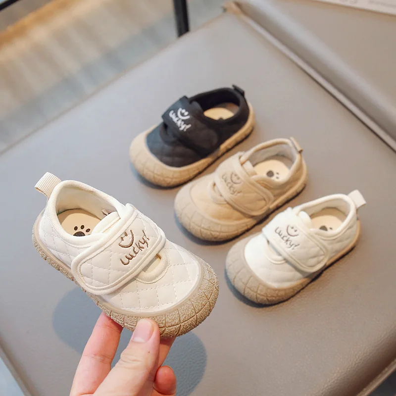 Baby Walking Shoes LUCK Spring and Autumn Anti slip Boys and Babies Steady Shoes Velcro Girls and Children's Shoes Cartoon Shoes