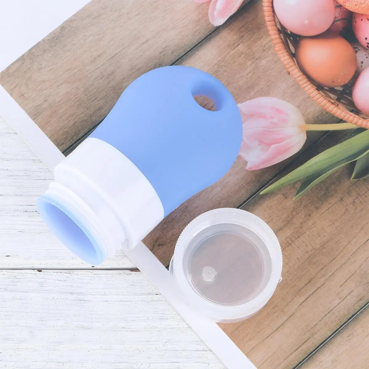 3 Pcs Silica Gel Bottle Travel Portable Refillable Filling Lotion Makeup Empty Dispenser