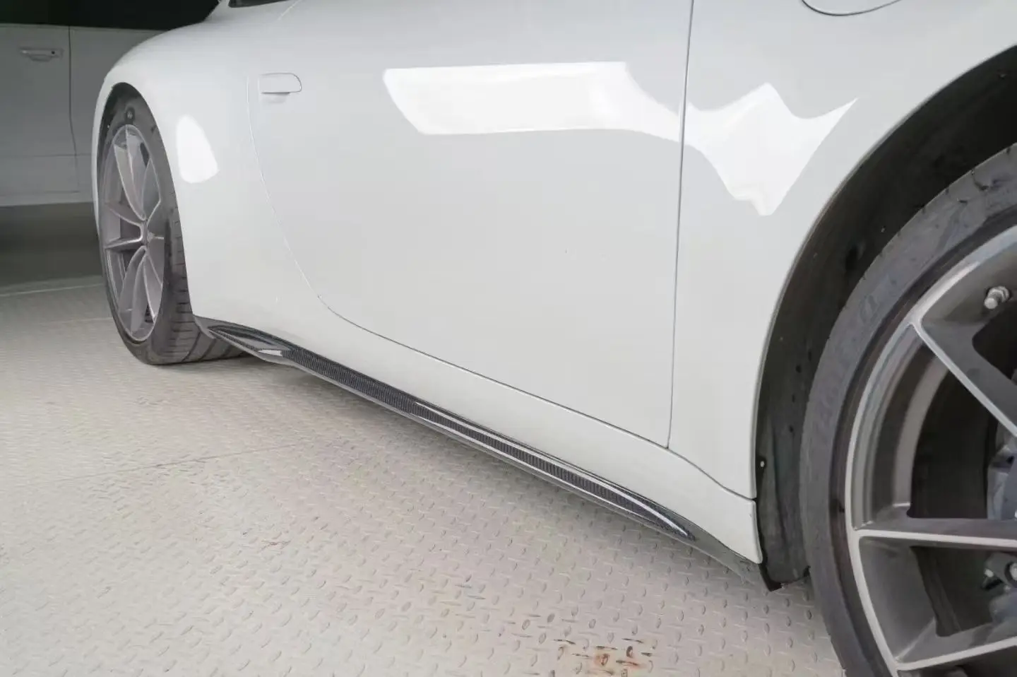 For 911 992 Turbo SD Convertible Carbon Fiber Side Skirts Self-Adhesive Universal Fitment 1 Year Warranty STLF New 2019-2023