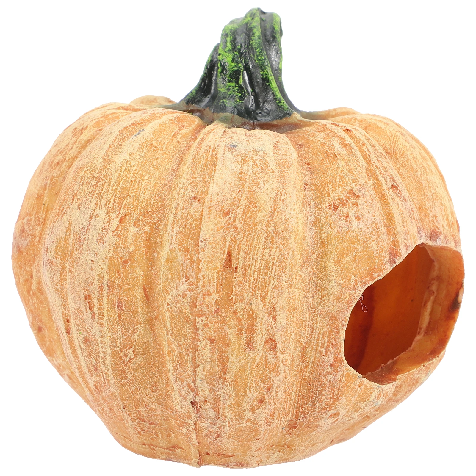 

1pcs Pumpkin Shaped Fish Cave Aquarium Decor Resin Ornament Reptile Box Snake Lizard Play Hideout Shrimp Cave Fish Tank Supply