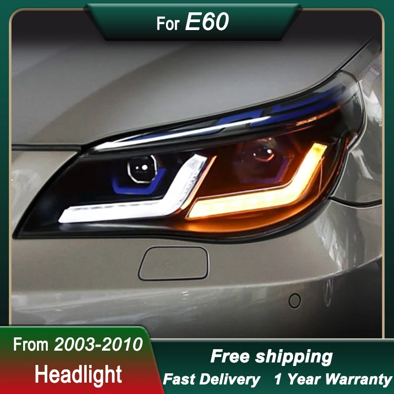 Car Headlights For BMW 5 Series E60 2003-2010 Upgrade to new style FULL LED Head Lamp  DRL Head Lamp Front light Assembly