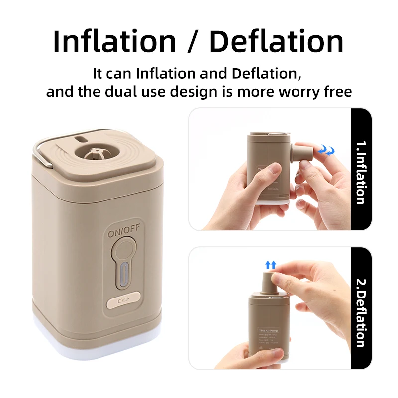 Wireless Inflation Pump Portable Outdoor Mini Air Compressor Air Cushion Bed Swim ring Multi function Air Pump