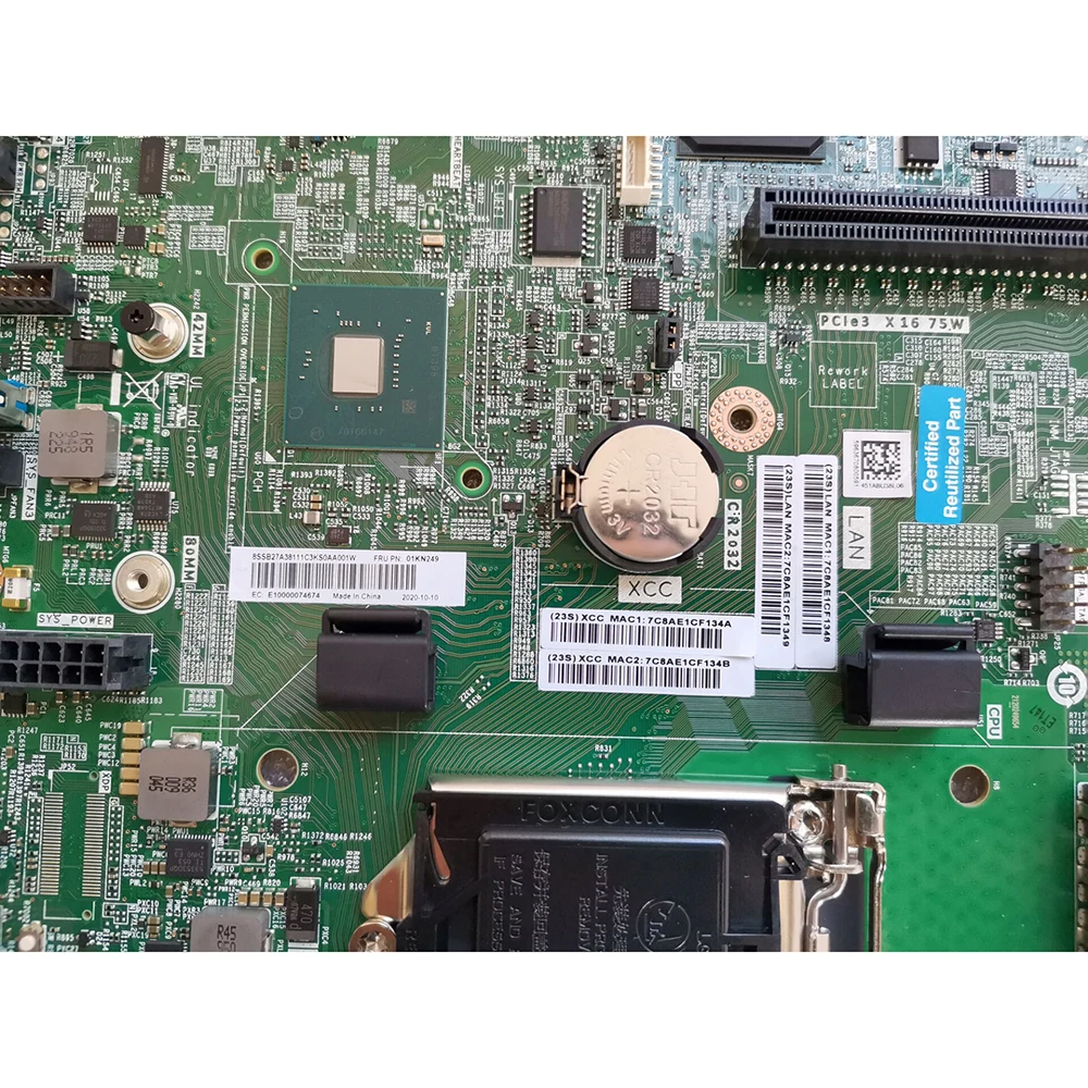 Placa-mãe do servidor para lenovo para thinksystem sr258 fru 01kn249 totalmente testada de boa qualidade