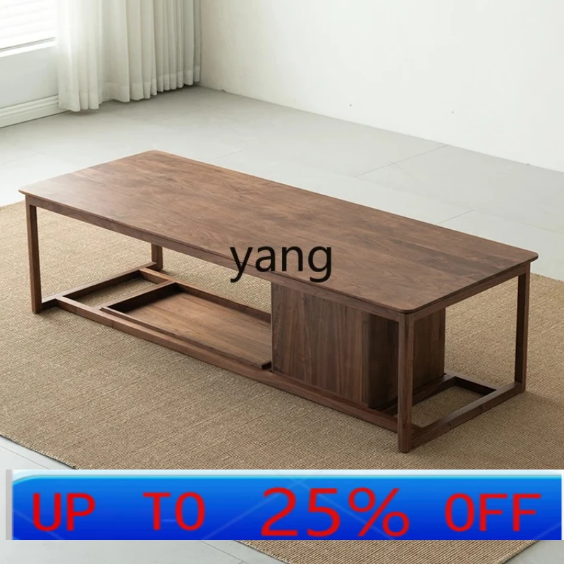 

CX black walnut solid wood balcony tea table modern home tea table